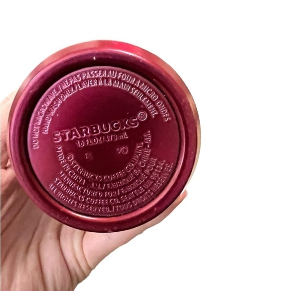 Starbucks fall 2020 ombré pink blue‎ floral stainless steel tumbler 16oz - Picture 5 of 7